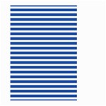 Horizontal Stripes Dark Blue Large Garden Flag (Two Sides) Front