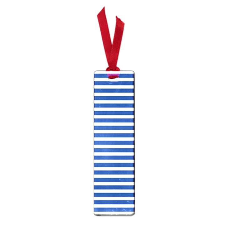 Horizontal Stripes Dark Blue Small Book Marks