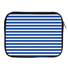 Horizontal Stripes Dark Blue Apple Ipad 2/3/4 Zipper Cases by Mariart