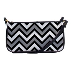 Zig Zags Pattern Shoulder Clutch Bags by Valentinaart