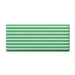 Horizontal Stripes Green Cosmetic Storage Cases by Mariart