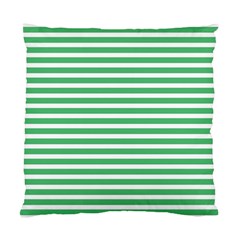 Horizontal Stripes Green Standard Cushion Case (one Side) by Mariart