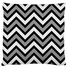 Zig Zags Pattern Large Cushion Case (one Side) by Valentinaart