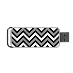 Zig Zags Pattern Portable Usb Flash (one Side)