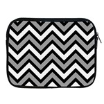 Zig zags pattern Apple iPad 2/3/4 Zipper Cases Front