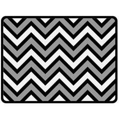 Zig Zags Pattern Double Sided Fleece Blanket (large) 