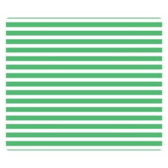 Horizontal Stripes Green Double Sided Flano Blanket (small)  by Mariart