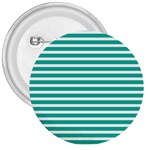 Horizontal Stripes Green Teal 3  Buttons Front