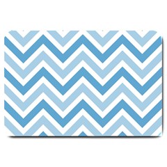 Zig Zags Pattern Large Doormat  by Valentinaart