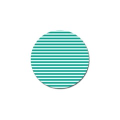 Horizontal Stripes Green Teal Golf Ball Marker by Mariart