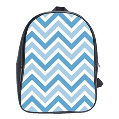 Zig Zags Pattern School Bags(large)  by Valentinaart