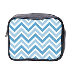 Zig Zags Pattern Mini Toiletries Bag 2-side