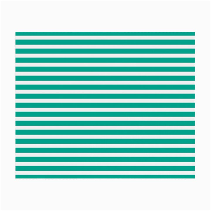 Horizontal Stripes Green Teal Small Glasses Cloth (2-Side)