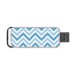 Zig Zags Pattern Portable Usb Flash (two Sides)