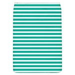 Horizontal Stripes Green Teal Flap Covers (L)  Front