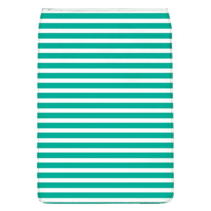 Horizontal Stripes Green Teal Flap Covers (L) 