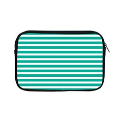 Horizontal Stripes Green Teal Apple Ipad Mini Zipper Cases by Mariart