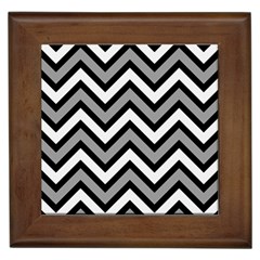 Zig Zags Pattern Framed Tiles