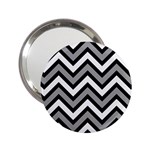 Zig zags pattern 2.25  Handbag Mirrors Front