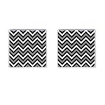 Zig zags pattern Cufflinks (Square) Front(Pair)