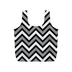 Zig Zags Pattern Full Print Recycle Bags (s)  by Valentinaart