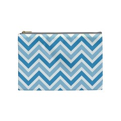 Zig Zags Pattern Cosmetic Bag (medium)  by Valentinaart