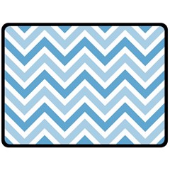 Zig Zags Pattern Fleece Blanket (large) 