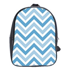 Zig Zags Pattern School Bags (xl)  by Valentinaart