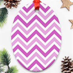 Zig Zags Pattern Ornament (oval) by Valentinaart