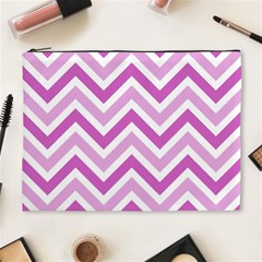 Zig Zags Pattern Cosmetic Bag (xl) by Valentinaart