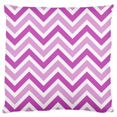 Zig Zags Pattern Large Flano Cushion Case (one Side)