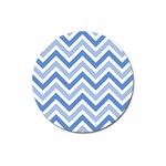 Zig zags pattern Magnet 3  (Round) Front