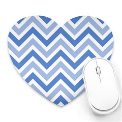 Zig Zags Pattern Heart Mousepads