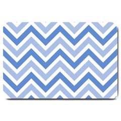 Zig Zags Pattern Large Doormat  by Valentinaart