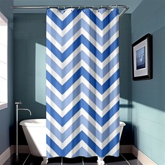 Zig Zags Pattern Shower Curtain 36  X 72  (stall) 