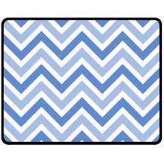 Zig Zags Pattern Double Sided Fleece Blanket (medium) 