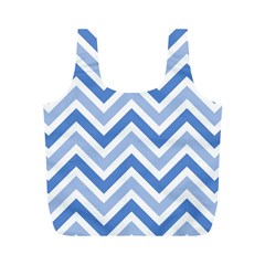 Zig Zags Pattern Full Print Recycle Bags (m)  by Valentinaart