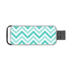 Zig Zags Pattern Portable Usb Flash (one Side)