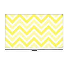 Zig Zags Pattern Business Card Holders by Valentinaart