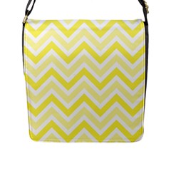 Zig Zags Pattern Flap Messenger Bag (l)  by Valentinaart