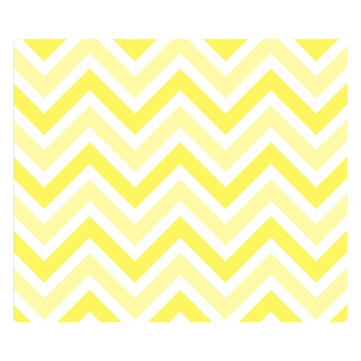 Zig zags pattern Double Sided Flano Blanket (Small) 