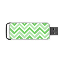 Zig Zags Pattern Portable Usb Flash (two Sides)