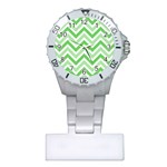 Zig zags pattern Plastic Nurses Watch Front