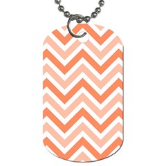 Zig Zags Pattern Dog Tag (one Side)