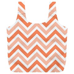 Zig Zags Pattern Full Print Recycle Bags (l)  by Valentinaart