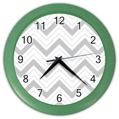 Zig zags pattern Color Wall Clocks