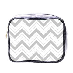 Zig Zags Pattern Mini Toiletries Bags by Valentinaart