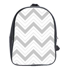 Zig zags pattern School Bags (XL) 