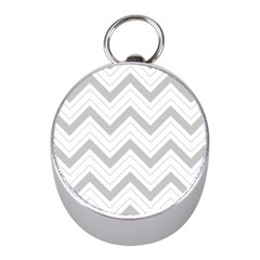 Zig zags pattern Mini Silver Compasses