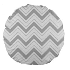 Zig zags pattern Large 18  Premium Flano Round Cushions